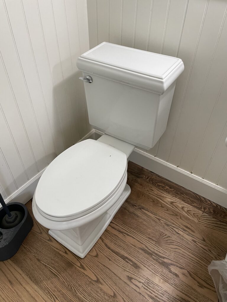 New toilet installed